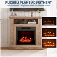 32 Inch Freestanding Electric Fireplace TV Stand with Mantel, 1400W ...