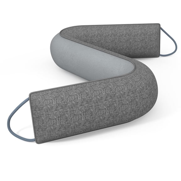 32 Inch Gray Weighted Door Draft Block, Soundproof Cold Air Wind Noise Stopper
