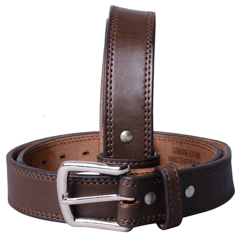 Handmade Mens Full Grain Leather Belt Strap Without Buckle 1.5