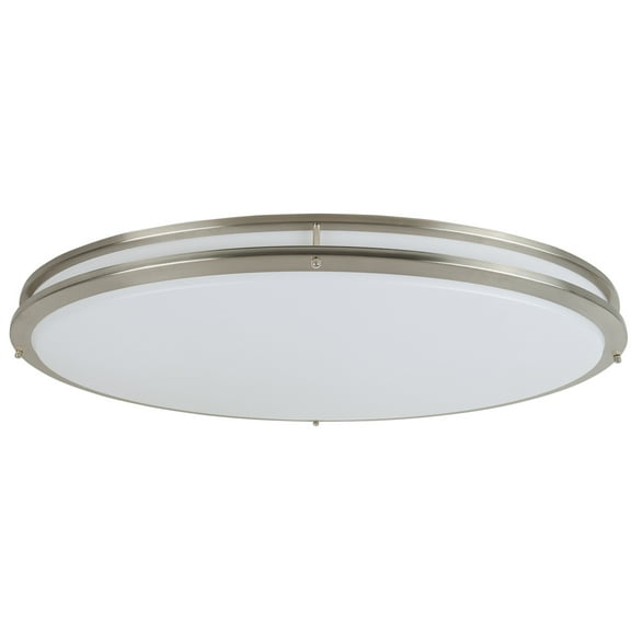 Design House Owens 32" Integrated LED Dimmable Indoor Ceiling Light, Brushed Nickel