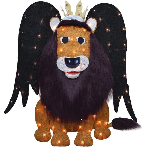 32 Inch LED Lighted Rudolph King Moonracer Island of Misfits 2-D Tinsel Outdoor Christmas Decor