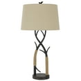 thumbnail image 1 of 32 Inch Metal Tree Branch Base Table Lamp, Dimmer, Black- Saltoro Sherpi, 1 of 5