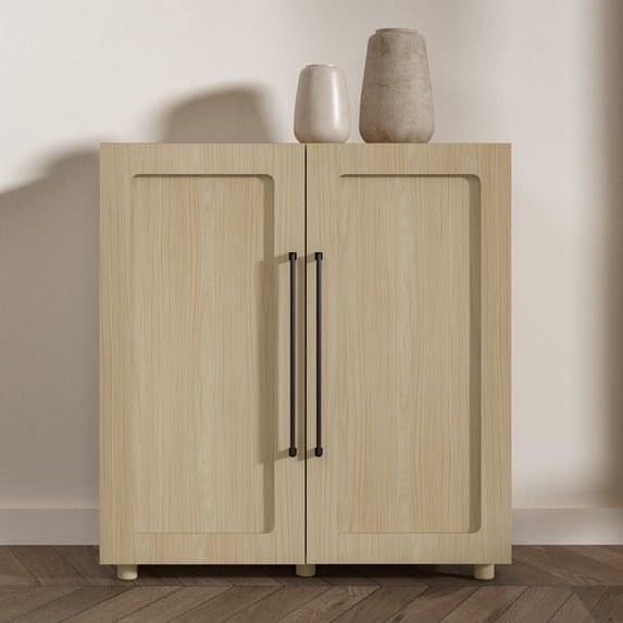 32 Inch Modular Sideboard Storage Cabinet with Soft-Close Doors | Buffet Accent Cabinet for Living Room, Entryway, Dining Room & Office | Scratch-Resistant Modern Design