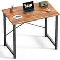 thumbnail image 1 of 32 Inch Office Small Computer Desk Modern Simple Style Writing Study Work Table for Home Bedroom - Wood Black, 1 of 8