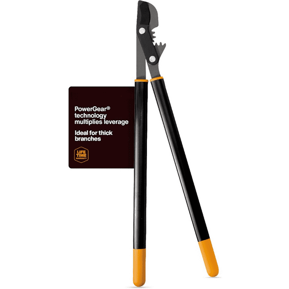 32-Inch PowerGear Loppers for Tree Trimming, Heavy-Duty, Sharp Bypass Steel Blade Tree Branch Cutter up to 2-Inch Diameter Cut Capacity, Hand Loppers