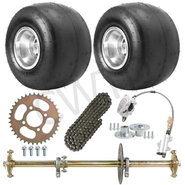 2-Pack Rear Axle Wheel Hubs 23T 3-Stud For 5" Tire ATV, Quad, Kart - Left & Right Set