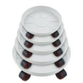 thumbnail image 1 of 32 Inch Round Metal Greenery Stand with Wheels and Drainage Tray, 1-Pack, 1 of 4