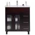 thumbnail image 1 of 32 Inch Single Sink Brown Cabinet With Ceramic Basin Countertop - Laviva, 1 of 3