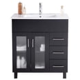 thumbnail image 1 of 32 Inch Single Sink Espresso Cabinet With Ceramic Basin Countertop - Laviva, 1 of 3