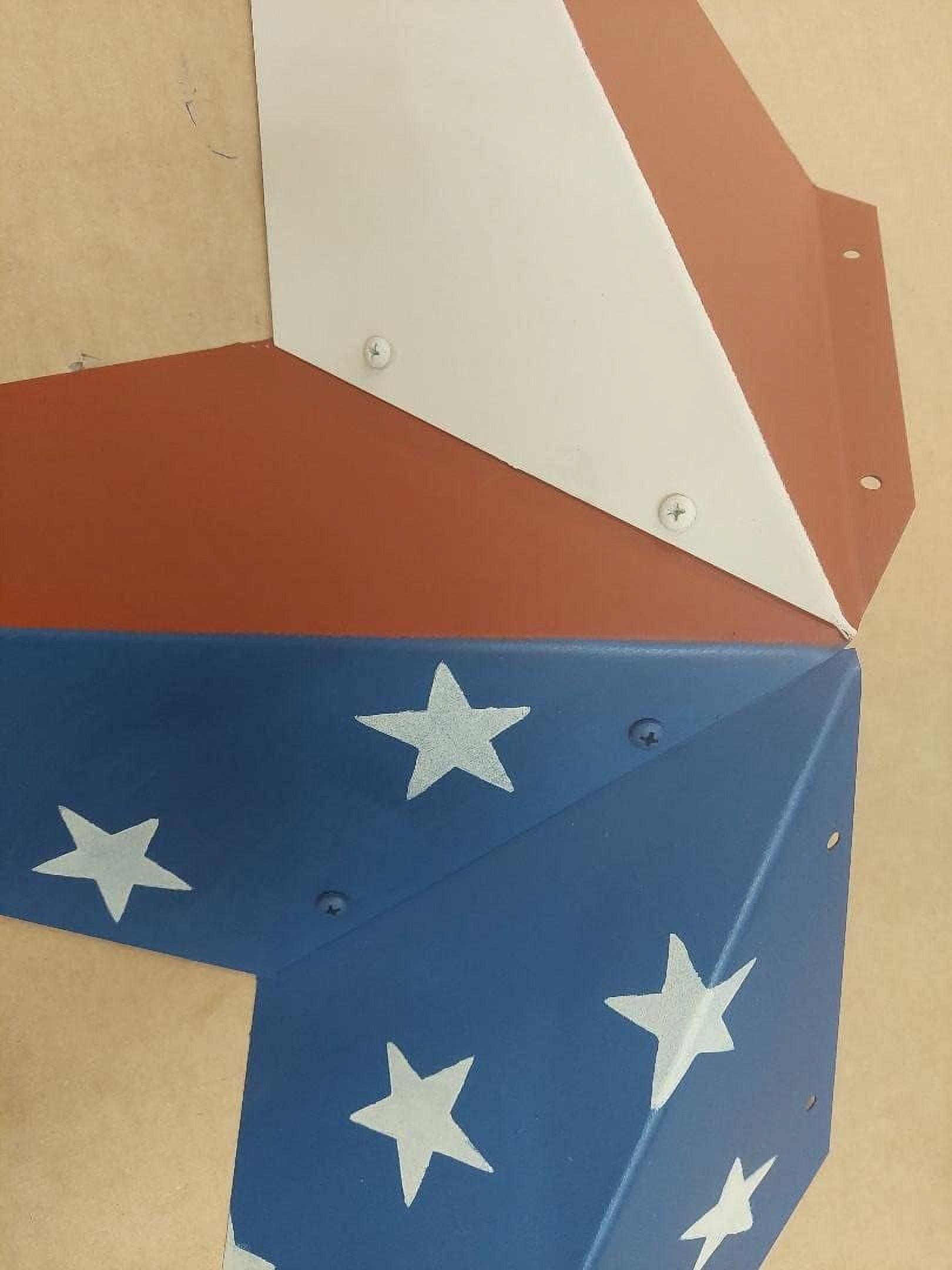 32 Inch Solid Star Made with Galvanized Metal to Prevent Rusting. Heavy Duty Metal Tin Barn