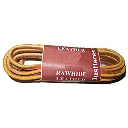 32 Inch Tan Rawhide Leather for All Quality Footwear Boat shoes 1/8 Square Cut (2 Pair pack)