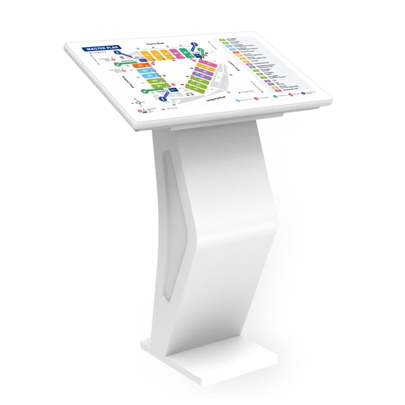32 Inch Touch Screen Kiosk, Windows System, Browser, Digital Signage Kiosk, K-Style Stand Digital Signage Display, Interactive Display for Mall Navigation, Advertising, Trade Shows, and Retail Stores