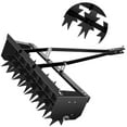 thumbnail image 1 of 32 Inch Tow Behind Spike Aerator ,  Lawn Spike Aerator with Universal Hitch for Farm, Planting,Black, 1 of 9