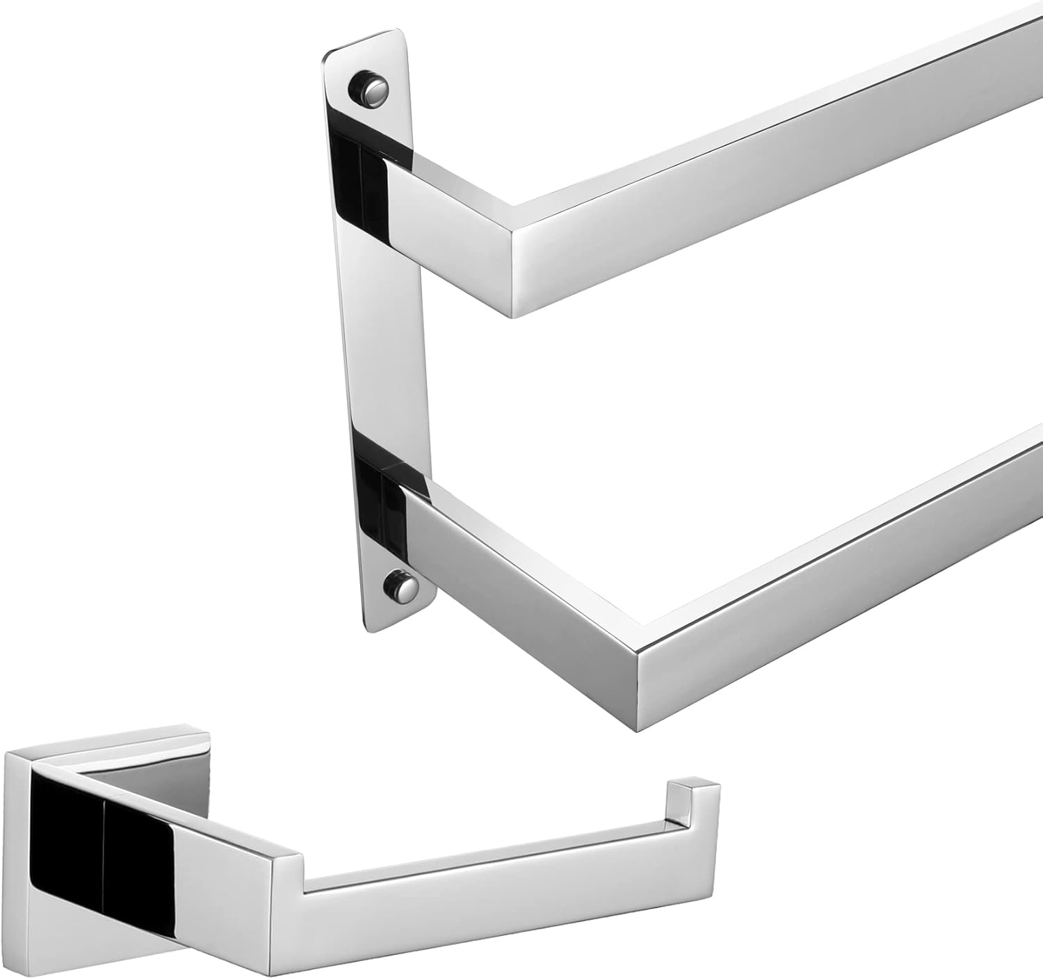 32 Inch Towel Bars Hand Towel Holders Chrome Bathroom 2Tiers Ladder