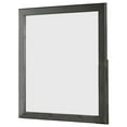 thumbnail image 1 of 32 Inch Transitional Style Wooden Frame Mirror, Gray, 1 of 5