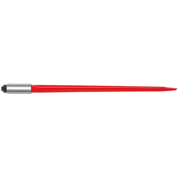 32-Inch hay spear, 1,350 lbs, quick-connect square studs with hex nuts and sleeves for tractor loader buckets