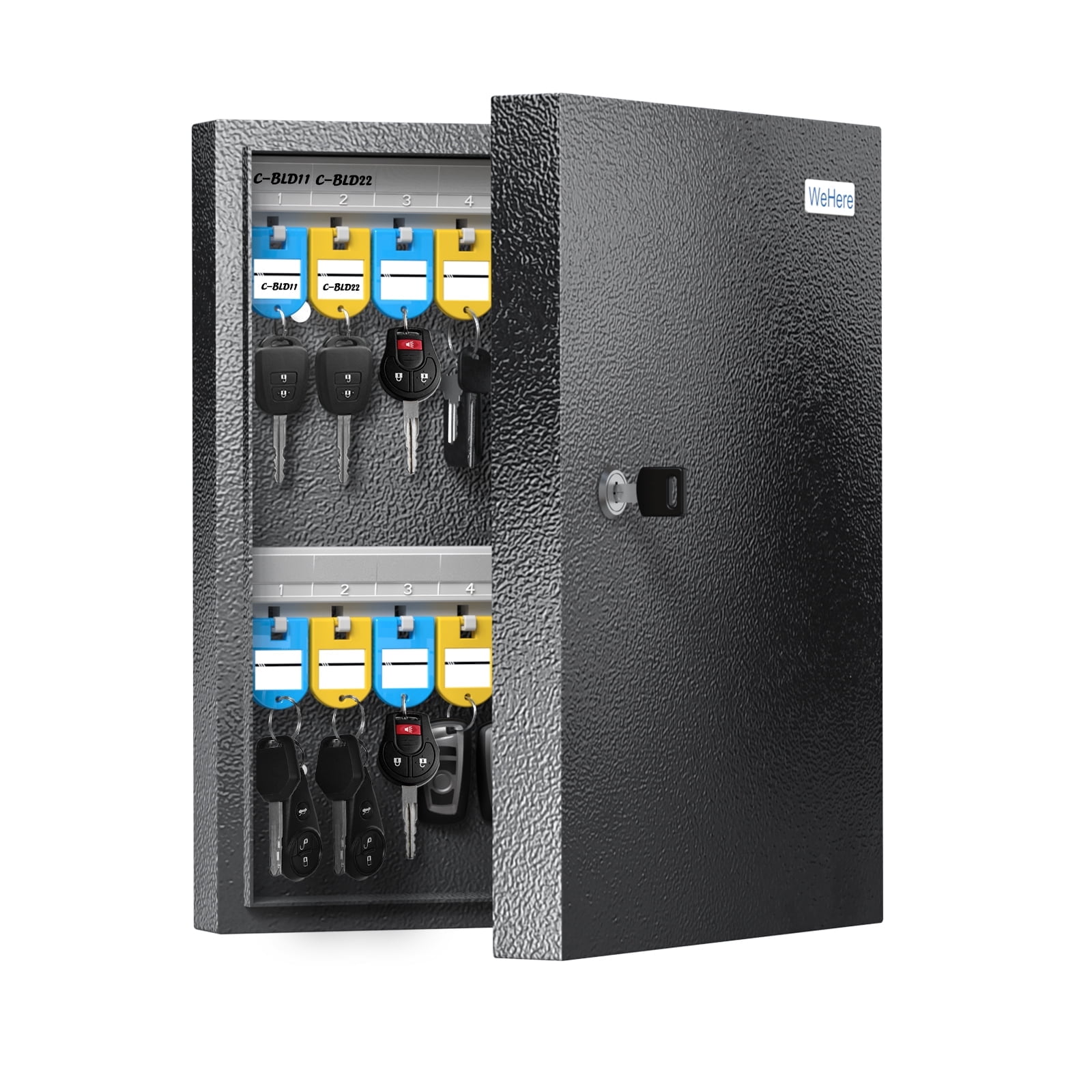 WeHere 32 Key Lock Box Wall Mount,  Key Cabinet Se