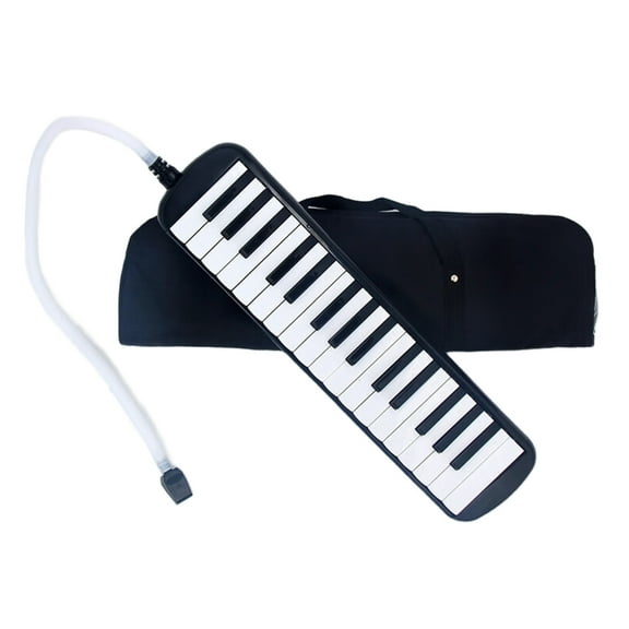 32 Keys Air Piano Keyboard Soprano Melodica Instrument with Mouthpieces Tube & Carrying Bag for Beginner Kids Learning