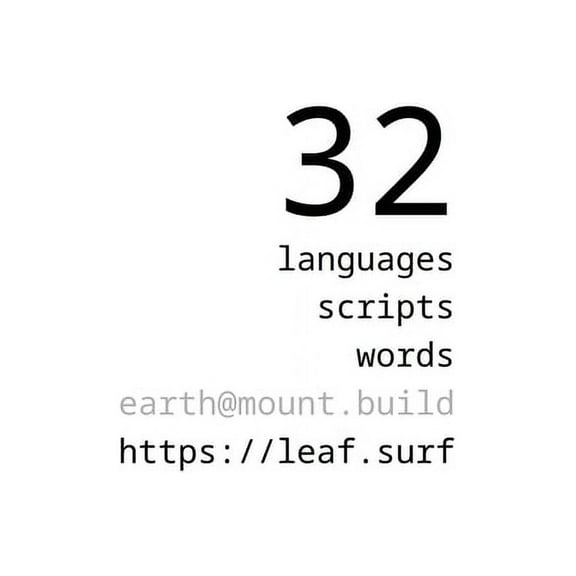 32 Languages 32 Languages, 32 Words: 32 Scripts, (Hardcover)