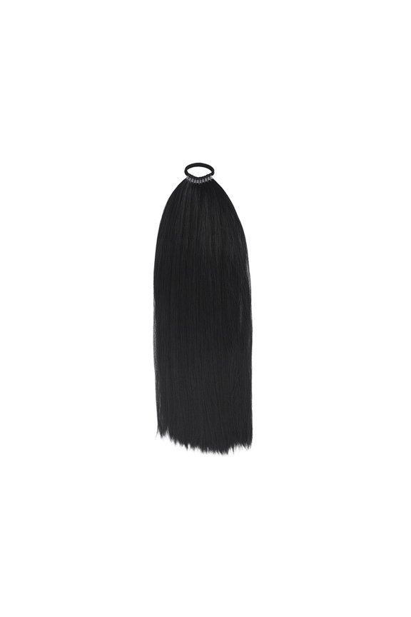 32'' Long Braids Ponytail With Hair Tie Synthetic Straight Wrap Around Braided Hair Horse Tail