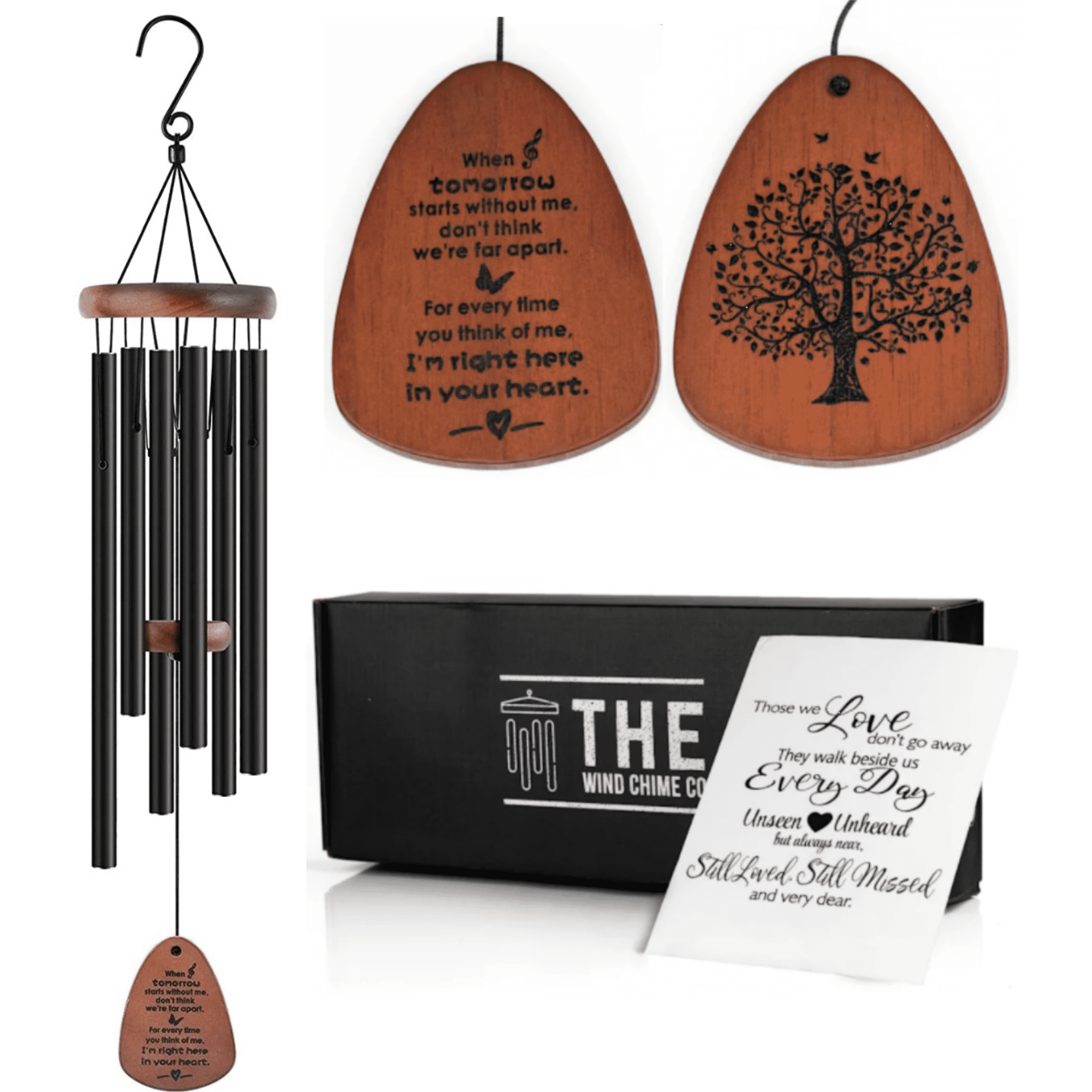 Handmade, Premium Quality Wood, Musical Memorial Wind Chimes