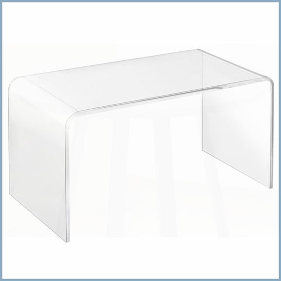 32" Minimalist Modern Acrylic Coffee Table, 0.5" Thick Transparent, Space-Saving & Nearly Unbreakable for Living Room