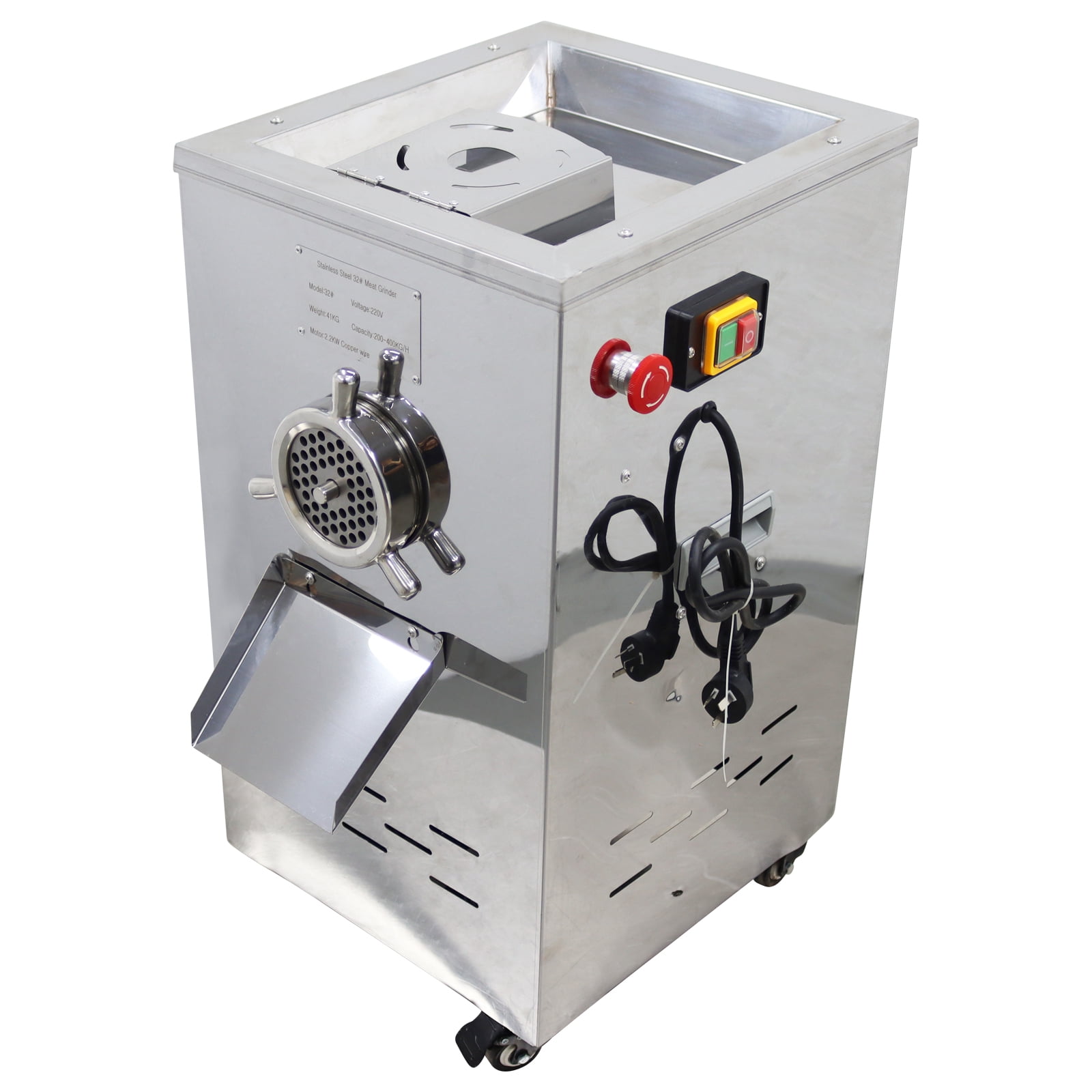 32 Model Bone Meat Crusher Grinder Electric Feed Processor Mincer Fish Chicken Vegetable Chopper 220V Single-phase 2.2KW
