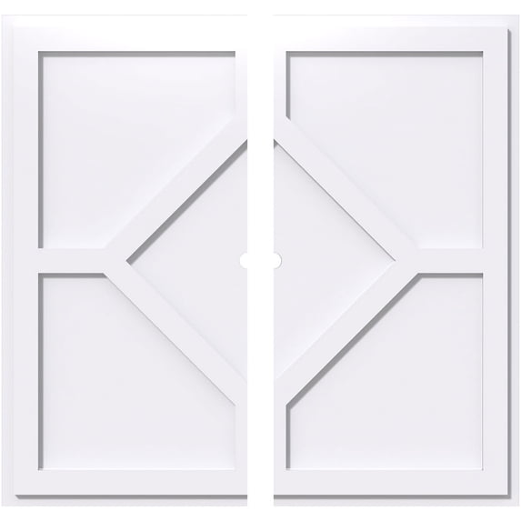 Embry Architectural Grade PVC Contemporary Ceiling Medallion 32"OD x 1"ID x 11"C - Two Piece