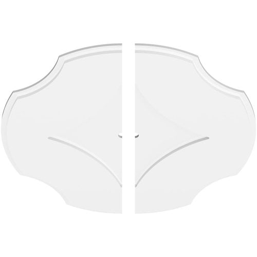 32"OD x 1"ID x 11"C x 1"P Percival Architectural Grade PVC Contemporary Ceiling Medallion, Two Piece