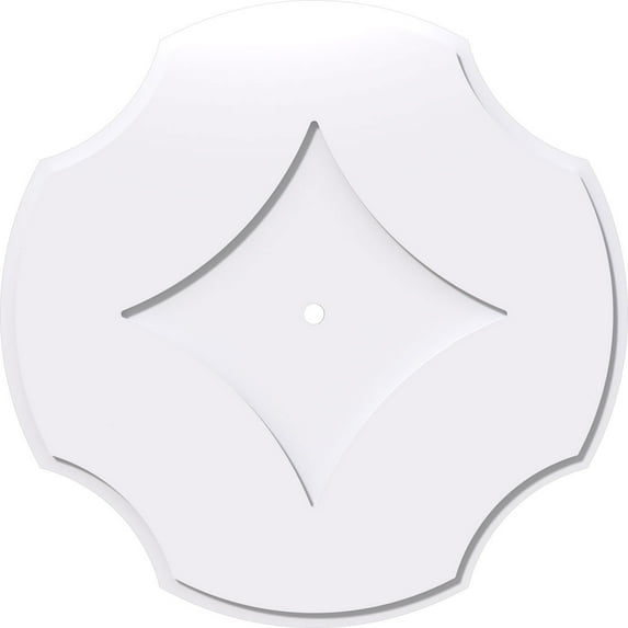 32"OD x 1"ID x 11"C x 1"P Percival Architectural Grade PVC Contemporary Ceiling Medallion