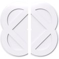 thumbnail image 1 of 32"OD x 1"ID x 12 3/4"C x 1"P Charlotte Architectural Grade PVC Contemporary Ceiling Medallion, Two Piece, 1 of 11
