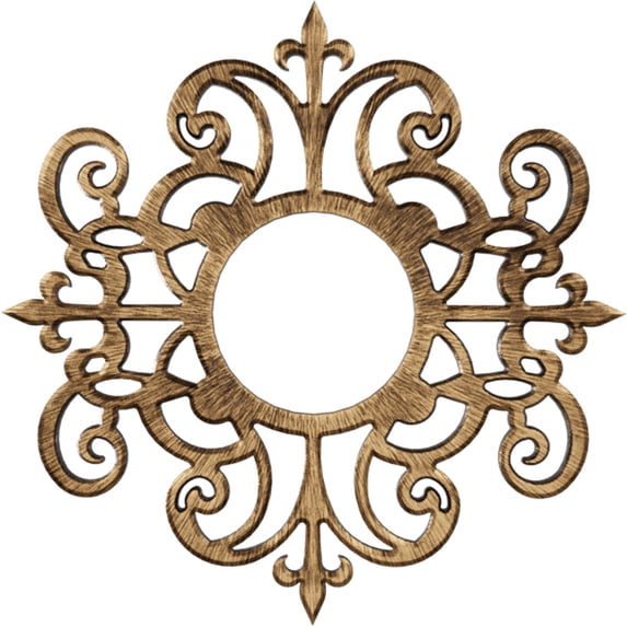 32"OD x 10 3/8"ID x 1"P Dijon Architectural Grade PVC Pierced Ceiling Medallion, Antiqued Bronze