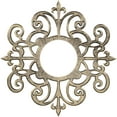 thumbnail image 1 of 32"OD x 10 3/8"ID x 1"P Dijon Architectural Grade PVC Pierced Ceiling Medallion, Antiqued Pale Gold, 1 of 10