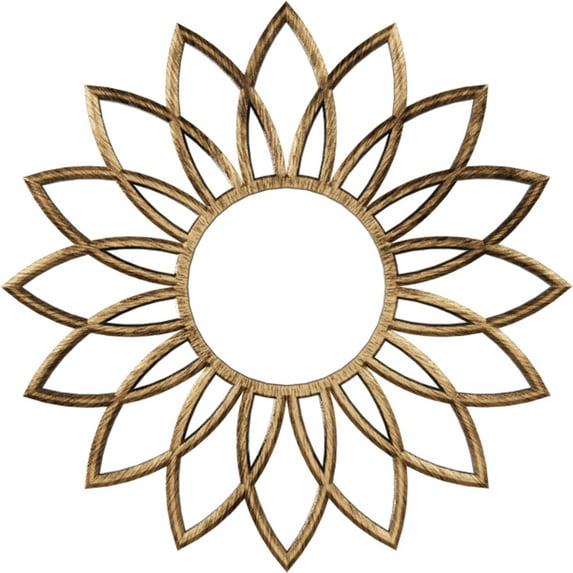 32"OD x 11 1/8"ID x 1"P Daisy Architectural Grade PVC Pierced Ceiling Medallion, Antiqued Bronze
