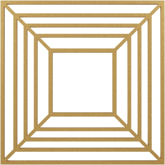 32"OD x 11 3/4"ID x 1"P Raven Architectural Grade PVC Pierced Ceiling Medallion, Gold