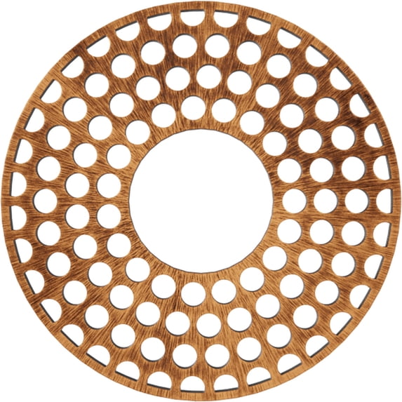 32"OD x 11 5/8"ID x 1"P Fink Architectural Grade PVC Pierced Ceiling Medallion, Antiqued Copper