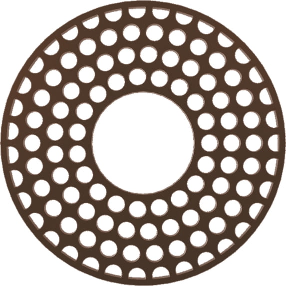 32"OD x 11 5/8"ID x 1"P Fink Architectural Grade PVC Pierced Ceiling Medallion, Copper