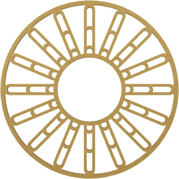 32"OD x 11 5/8"ID x 1"P Hale Architectural Grade PVC Pierced Ceiling Medallion, Gold