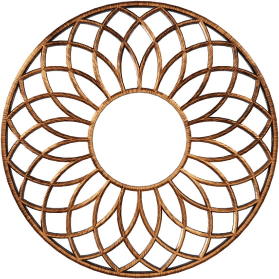 32"OD x 11"ID x 1"P Cannes Architectural Grade PVC Pierced Ceiling Medallion, Antiqued Copper