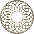 thumbnail image 1 of 32"OD x 11"ID x 1"P Cannes Architectural Grade PVC Pierced Ceiling Medallion, Antiqued Pale Gold, 1 of 10