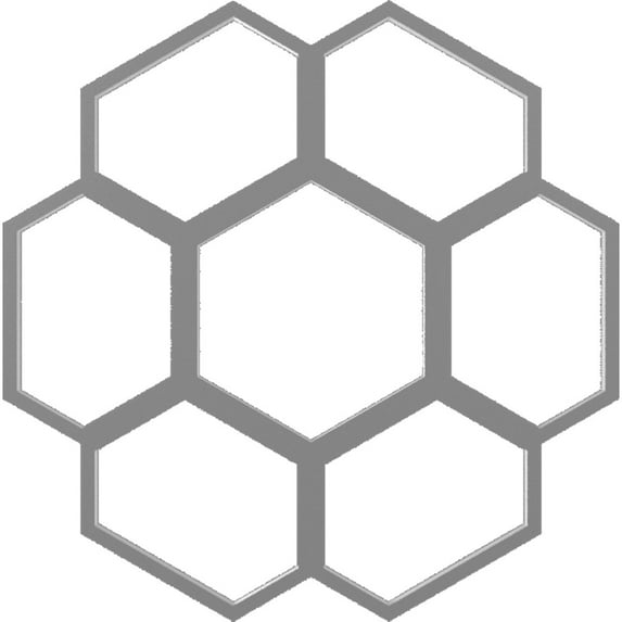 32"OD x 13 5/8"ID x 1"P Florin Architectural Grade PVC Pierced Ceiling Medallion, Nickel