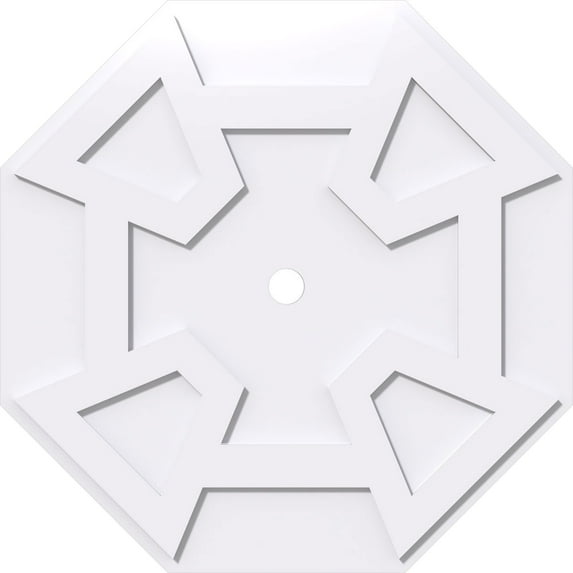 32"OD x 2"ID x 11"C x 1"P Logan Architectural Grade PVC Contemporary Ceiling Medallion
