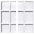 thumbnail image 1 of 32"OD x 2"ID x 11"C x 1"P Rubik Architectural Grade PVC Contemporary Ceiling Medallion, Two Piece, 1 of 11