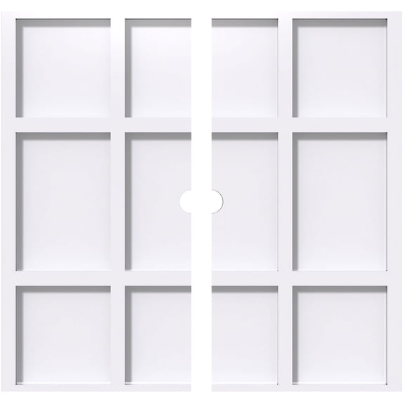 32"OD x 2"ID x 11"C x 1"P Rubik Architectural Grade PVC Contemporary Ceiling Medallion, Two Piece