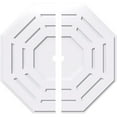 thumbnail image 1 of 32"OD x 2"ID x 12 3/4"C x 1"P Westin Architectural Grade PVC Contemporary Ceiling Medallion, Two Piece, 1 of 11