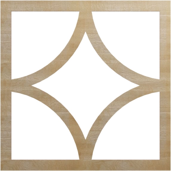 32"OD x 20 1/2"ID x 3/8"T Statesman Wood Fretwork Pierced Ceiling Medallion, Hickory