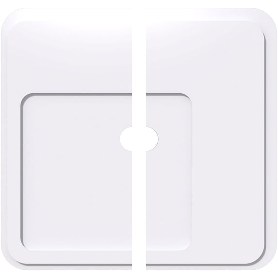 32"OD x 3"ID x 11"C x 1"P Lucan Architectural Grade PVC Contemporary Ceiling Medallion, Two Piece