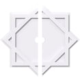 thumbnail image 1 of 32"OD x 3"ID x 17 3/4"C x 1"P Axel Architectural Grade PVC Contemporary Ceiling Medallion, Two Piece, 1 of 4