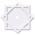 thumbnail image 1 of 32"OD x 3"ID x 17 3/4"C x 1"P Axel Architectural Grade PVC Contemporary Ceiling Medallion, 1 of 11