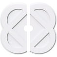 thumbnail image 1 of 32"OD x 4"ID x 12 3/4"C x 1"P Charlotte Architectural Grade PVC Contemporary Ceiling Medallion, Two Piece, 1 of 11